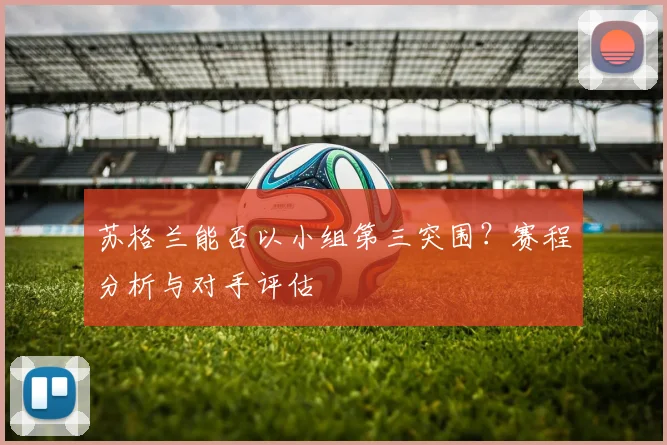 苏格兰能否以小组第三突围?赛程分析与对手评估
